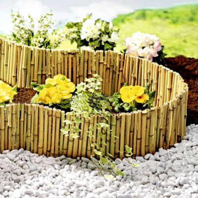 20x100cm Dekoracyjny bambusowy płot Mały ogród Dekoracyjny płot graniczny