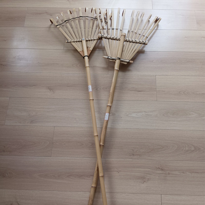Lekki bambusowy grabie do trawy ogrodowej Szybki montaż Grabie do liści 32 cm
