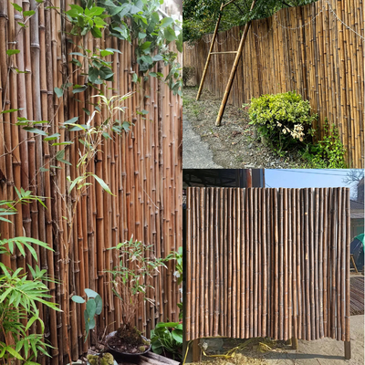 Ekologiczne naturalne bambusowe ogrodzenia Trellis Backyard Farm Decoration Budynki ogrodowe