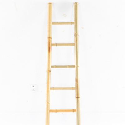 Zamówiony rozmiar Bamboo Loft Ladder Antique Decorative Brown Bamboo Climbs Ladder