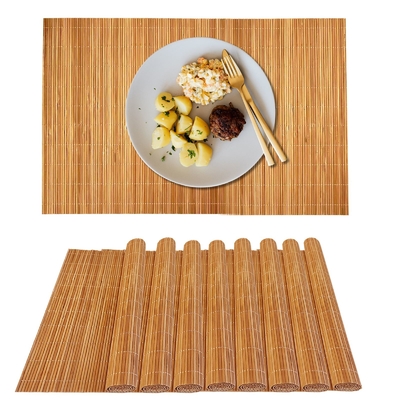 Stół podłogi Kuchnia jadalnia Stylowy bambus Placemat Natura Bambus Stół podłogi