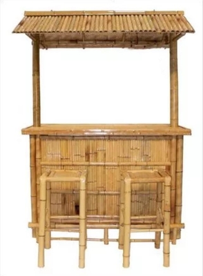 Bamboo Tiki Bar Set z bamboowym dachem do ogrodu i ogrodu